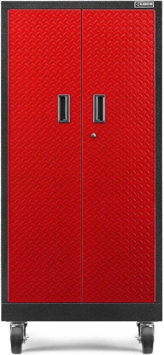 Gladiator® Premier 30" Red Tread Pre-Assembled Tall Gearlocker-0