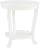 Powell® Marissa White Accent Side Table-0