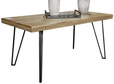 Signature Design by Ashley® Strumford 7-Piece Black/Light Brown Dining Set-2