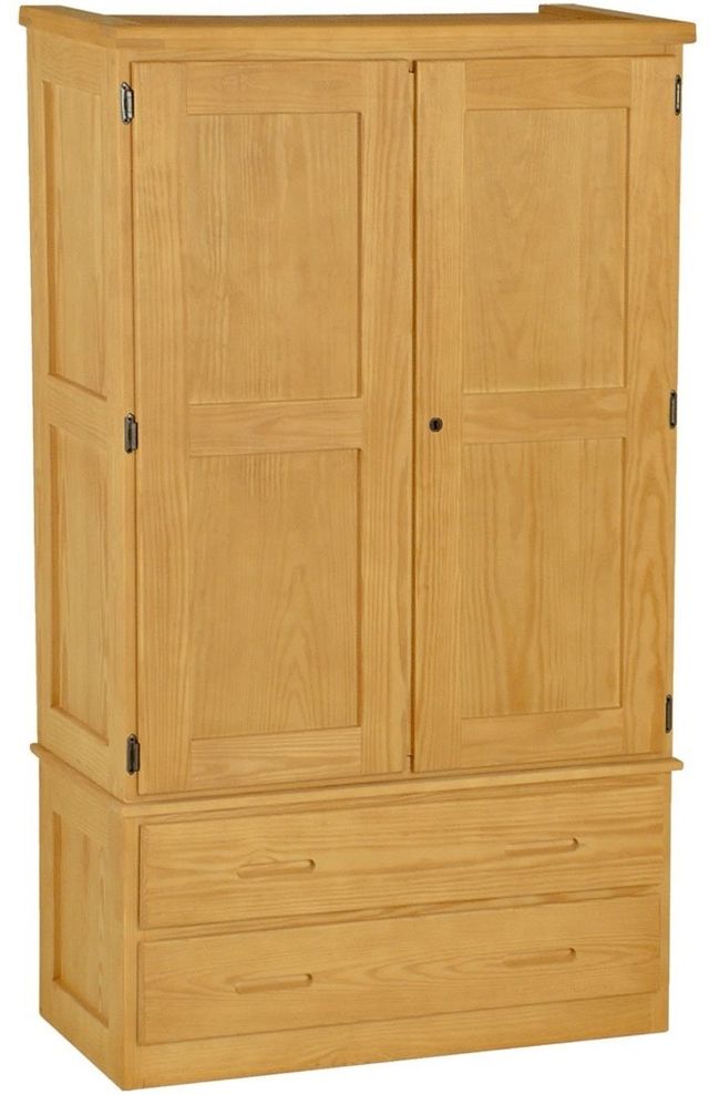 Crate Designs™ Furniture Classic Shelf And Hanging Rod Armoire-2