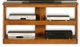 American Heartland Manufacturing Oak 48" Open TV Cart-0