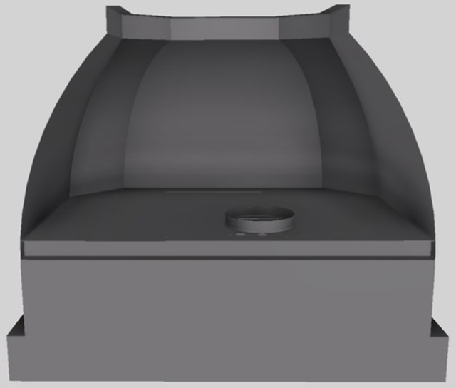 Vent-A-Hood® Designer Series 36" Gunsmoke Wall Mounted Range Hood-4