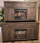 Signature Design by Ashley® Brazen Valley Dark Brown XL TV Stand with Fireplace Option-1