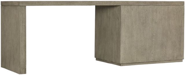 Hooker® Furniture Linville Falls Mink 84" Desk with Open Desk Cabinet-2