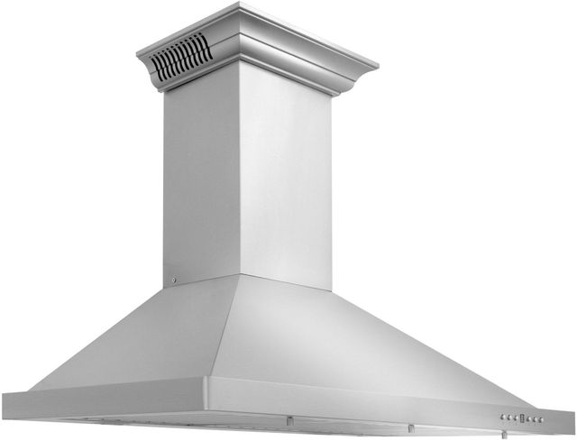 ZLINE 42" Stainless Steel Wall Mounted Range Hood with CrownSound® Bluetooth Speakers-2