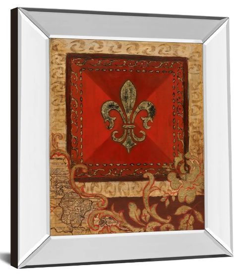 Classy Art Fleur Adorn I by Tava Studio Mirror Framed Wall Art-1