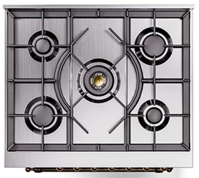 Ilve® Nostalgie II Series 30" Midnight Blue Pro Style Dual Fuel Range-3