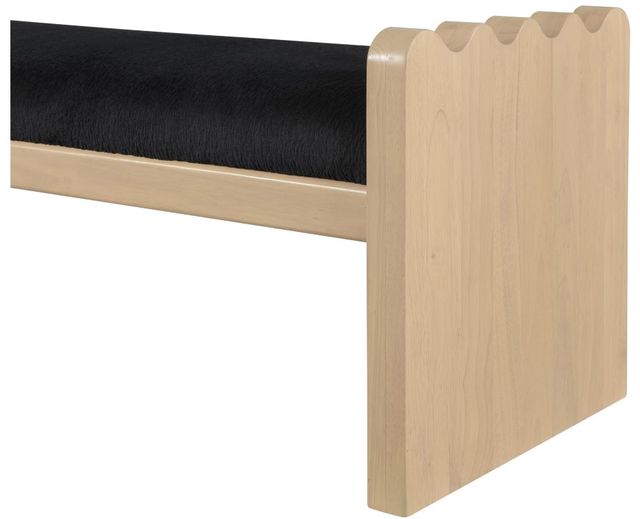 Meridian Furniture Sonia Black/Natural Bench-4