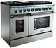 VEZENI Reminiscia 48" Stainless Steel Pro Style Gas Range-2
