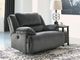 Signature Design by Ashley® Clonmel Charcoal Zero Wall Power Wide Seat Recliner-5