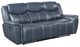 Coaster® Sloane 2-Piece Blue Upholstered Manual Reclining Living Room Set-1