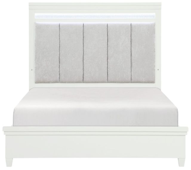 Homelegance® Kidman Gray/White Queen Panel Bed-2