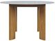 Jofran Inc. Sierrafina Sable Stone Round Dining Table with Brown Base-1