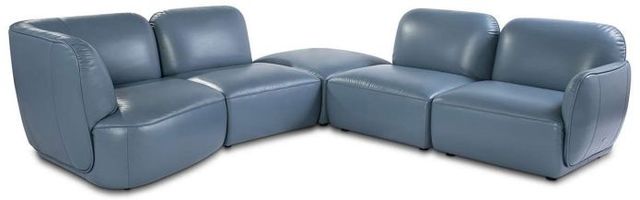 Natuzzi Editions Customizable Lake 5-Piece Leather Sectional -0
