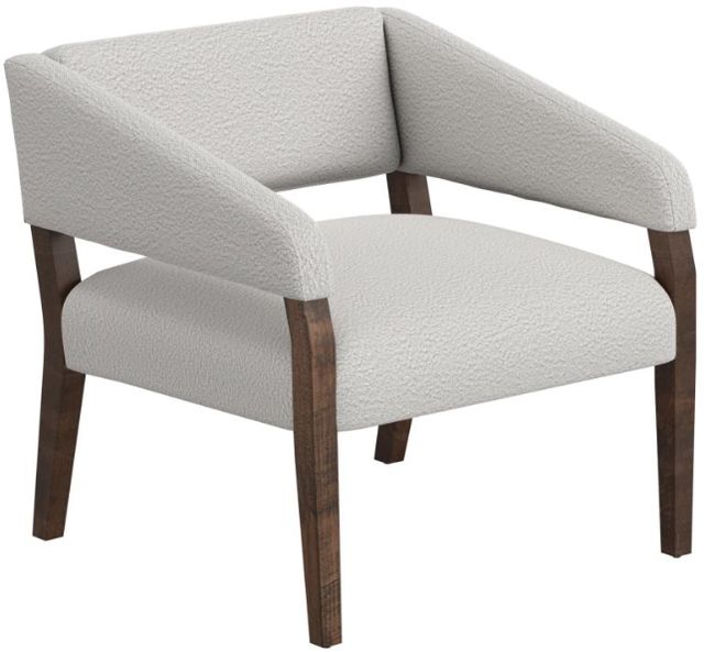 International Furniture Direct Murcia Pearl/Lacquer Brown Accent Chair-0