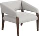 International Furniture Direct Murcia Pearl/Lacquer Brown Accent Chair-0