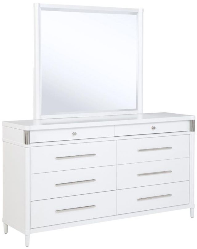 Coaster®  Gracemont White Dresser with Mirror-0