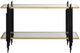 Uttermost® Empire Glass Top Console Table with Matte Black Base-3