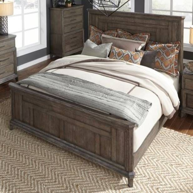 Liberty Furniture Artisan Prairie Gray Dusty Wax Panel Bed-1