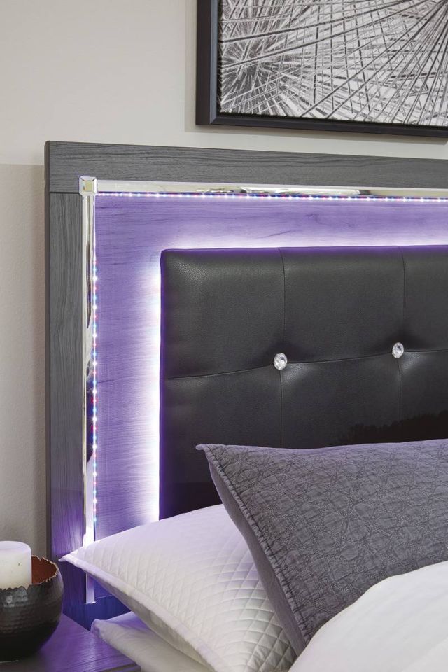 Signature Design by Ashley® Lodanna Gray 80" King Panel Bed-2