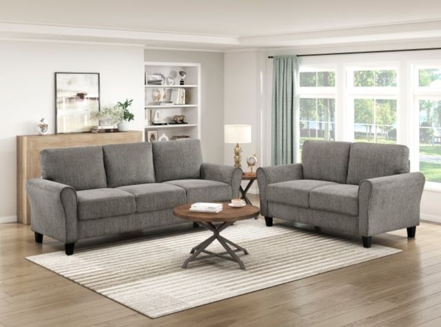Homelegance® Ellery Brown Loveseat-1