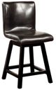 Furniture of America® Hurley 2-Piece Black Counter Chair Set-0