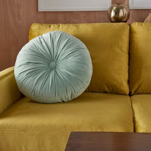 Nourison Home™ Lifestyles Celadon Round Throw Pillow-1