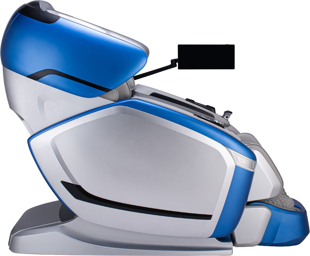 Cozzia® Quantum Blue/Silver Power Massage Chair Big Sandy