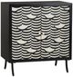 Crestview Collection Capella Black/Cream Accent Cabinet-0