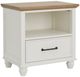 John Thomas Furniture® Vista Bedroom Hickory/Shell Nightstand-0