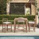 Classic Home Oliver Butterscotch Wooden Outdoor Gathering Table-1
