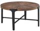 Steve Silver Co. Chevron Black/Cinnamon Round Coffee Table-0