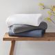 Olliix by Clean Spaces Gauze Blue King 100% Cotton Lightweight Blanket-2