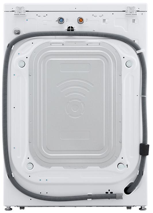 LG White Front Load Laundry Pair-9
