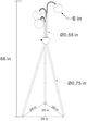 Coaster® Miley Gold Floor Lamp-2