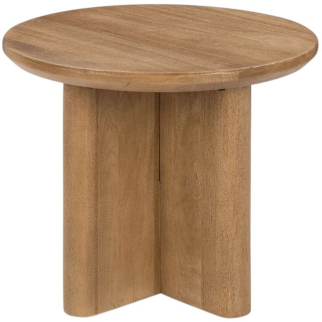 Classic Home Montengo Natural Maple Round End Table-2