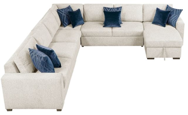 Homelegance® Isla 5-Piece Beige Sectional with Convertible and Reversible Chaise-3
