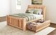 A-America® Amish Highlands Natural Queen Arch Storage Panel Bed-2