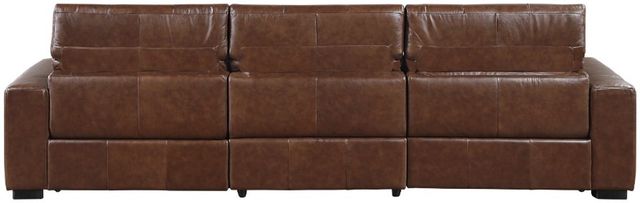Homelegance® Sutton 3-Piece Brown Leather Power Reclining Sectional with Power Headrests and Charging Ports-3