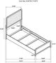 Coaster® Cavelle 4-Piece Black Youth Twin Upholstered Panel Bedroom Set-2