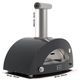 Alfa Moderno 2 Pizze 38" Anthracite Gray Natural Gas Pizza Oven-2
