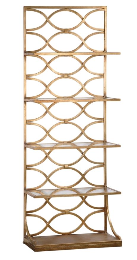 Uttermost® Lashaya Gold Leaf Etagere-0