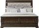 Liberty Furniture Arden Road Satin Cherry Queen Upholstered Sleigh Bed-0