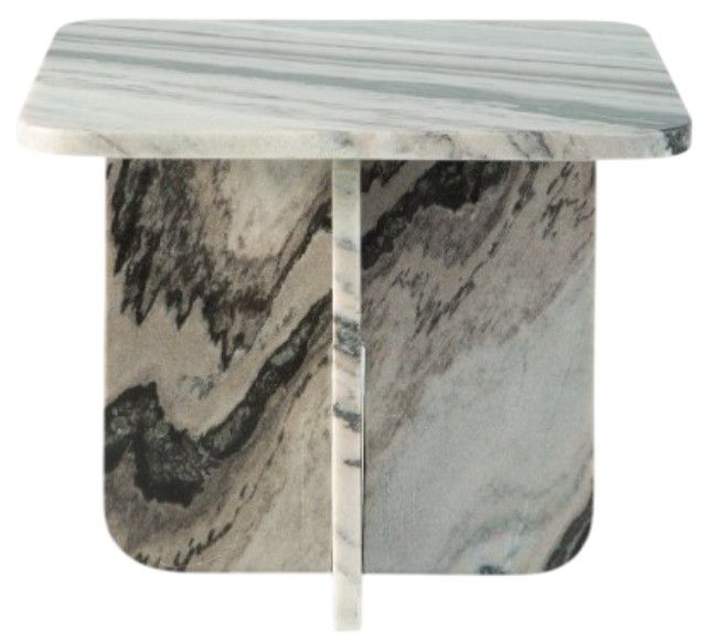 Signature Design by Ashley® Baretton Black/Taupe/White 18" Accent Cocktail Table-1