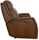 Flexsteel® Mustang Rust Power Reclining Loveseat with Power Headrests-3