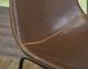 Brassex Inc. Acasia 2-Piece Black/Vintage Brown 29" Bar Chair Set-3