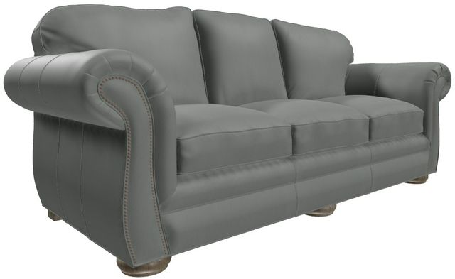 Craftmaster® Customizable CM Leather Bombay Shaped Arm Sofa-2