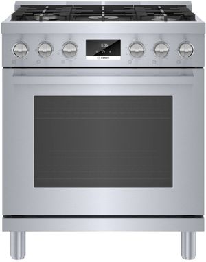 Bosch® 800 Series 30" Stainless Steel Freestanding Gas Range