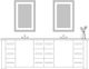 Seura® Allegro Design 24"W x 36"H Lighted Vanity Mirror-5