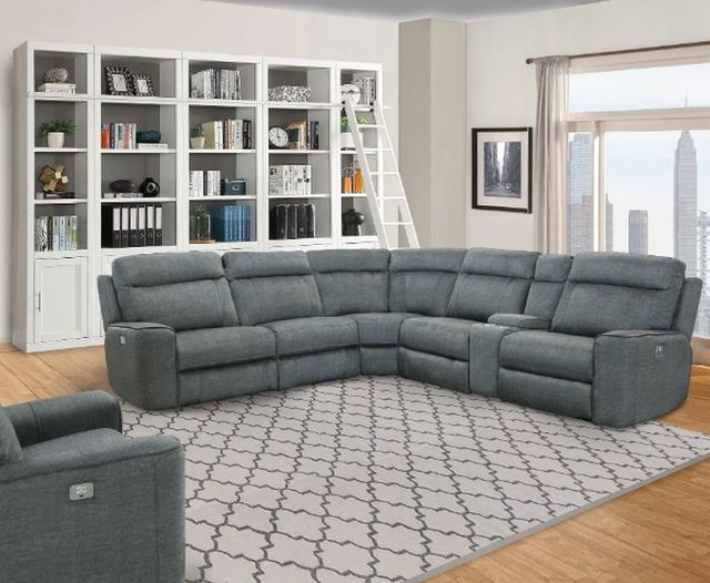 Parker House® Parthenon 6-Piece Titanium Power Reclining Sectional-0